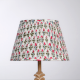 White Pink Block Print Empire Lampshade